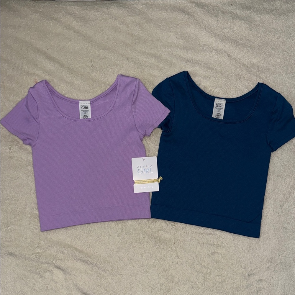 Athleta Girls Rise above the Rib Tee size Large